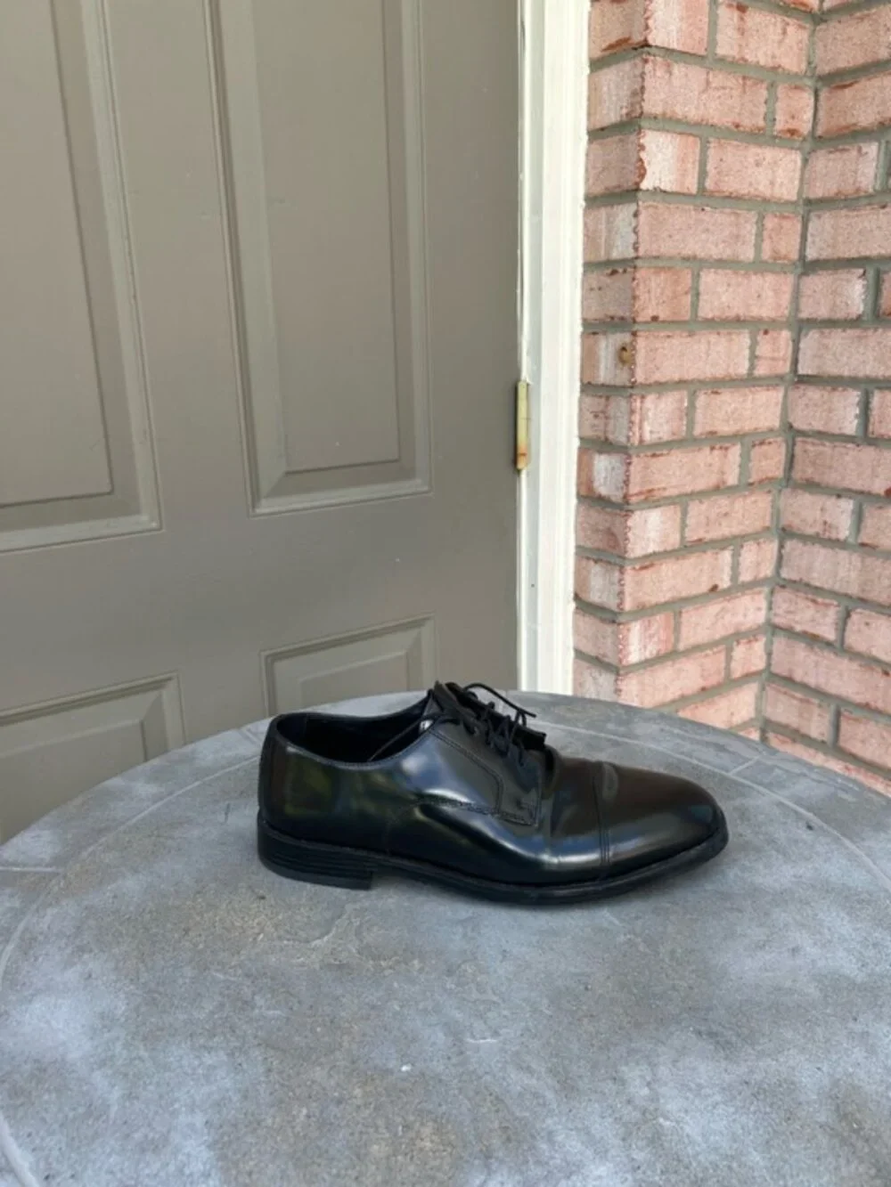 Nunn Bush Dress Flex Oxford Patent Leather Shoes Cap-Toe Dress Shoes